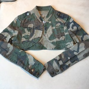 Younique Cropped Camouflage Jacket